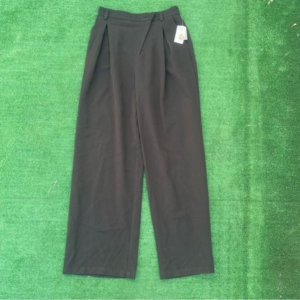 AND NOW THIS Black Wide Leg Dress Pants Size S